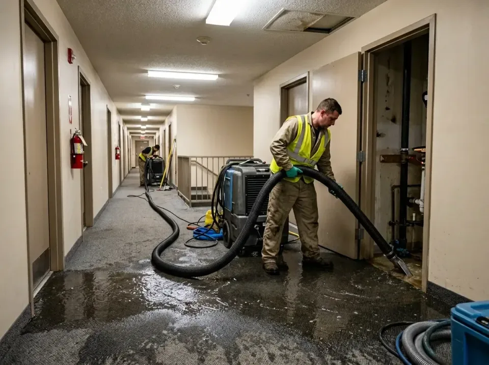 multi-unit-apartment-hallway-f-005 — frequently asked questions, Emergency Burst Pipe Water Extraction & Removal in Lavon, TX